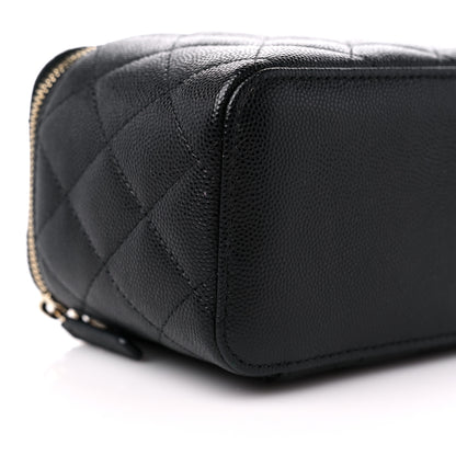 Chanel Caviar Quilted Small Vanity Case With Chain Black 7 of 12