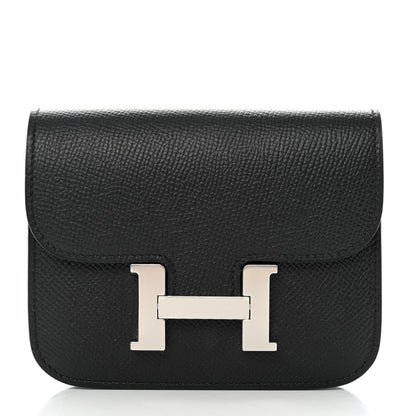 Hermes Epsom Constance Slim Wallet Black 3 of 12