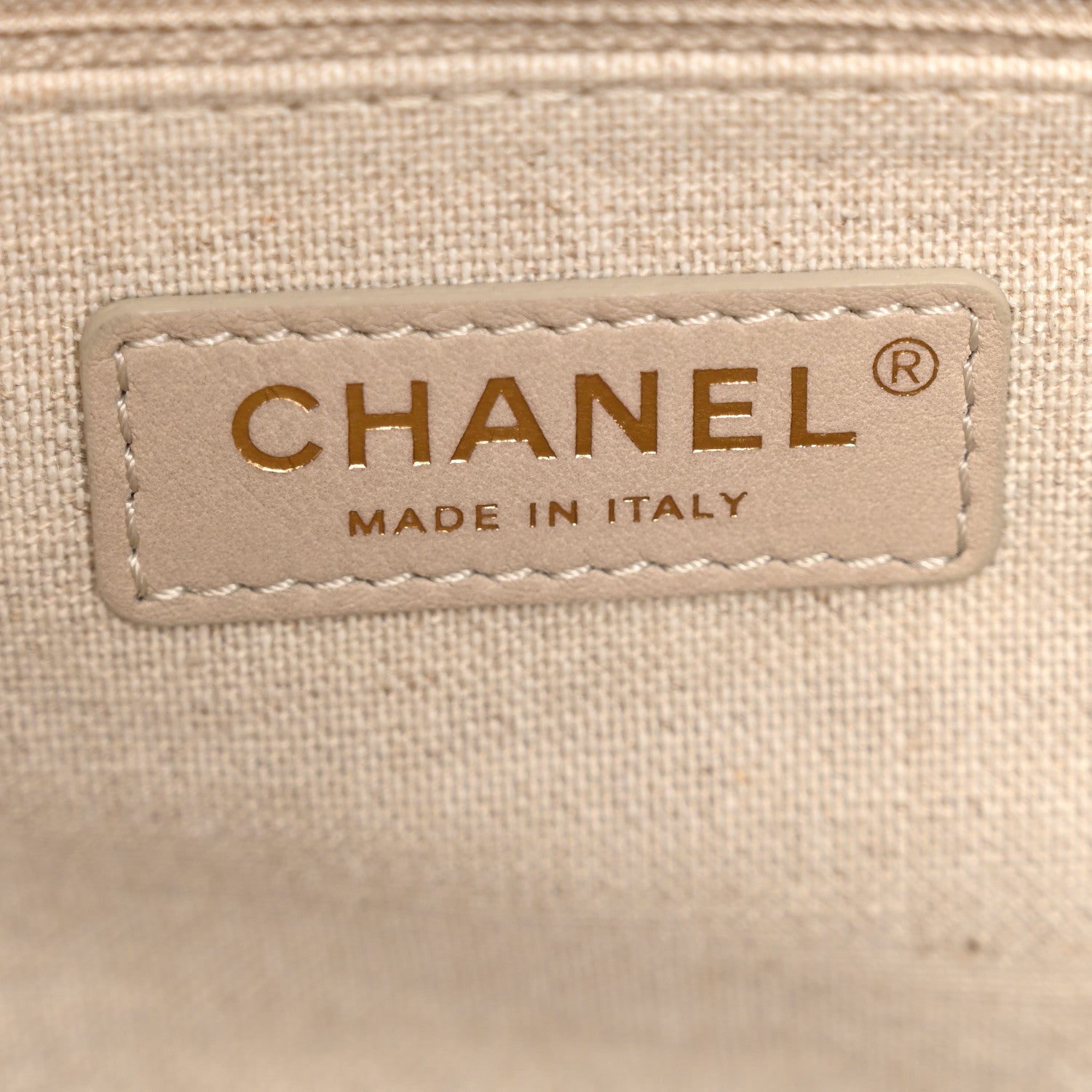 Chanel Mixed Fibers Calfskin Medium Deauville Tote Beige White 6 of 10