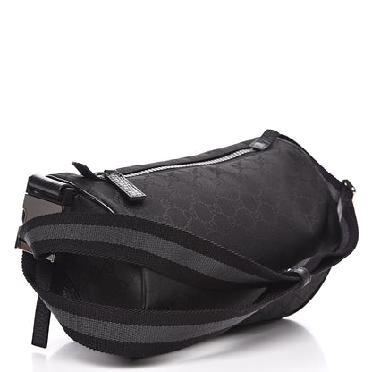 Gucci Nylon Monogram Fanny Pack Belt Bag Black 3 of 10