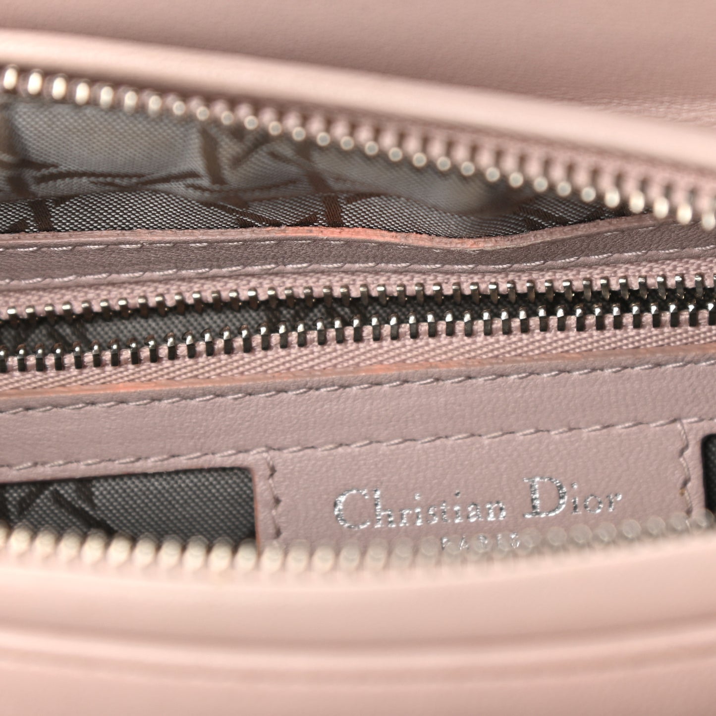 Lambskin Cannage Medium Lady Dior Light Pink