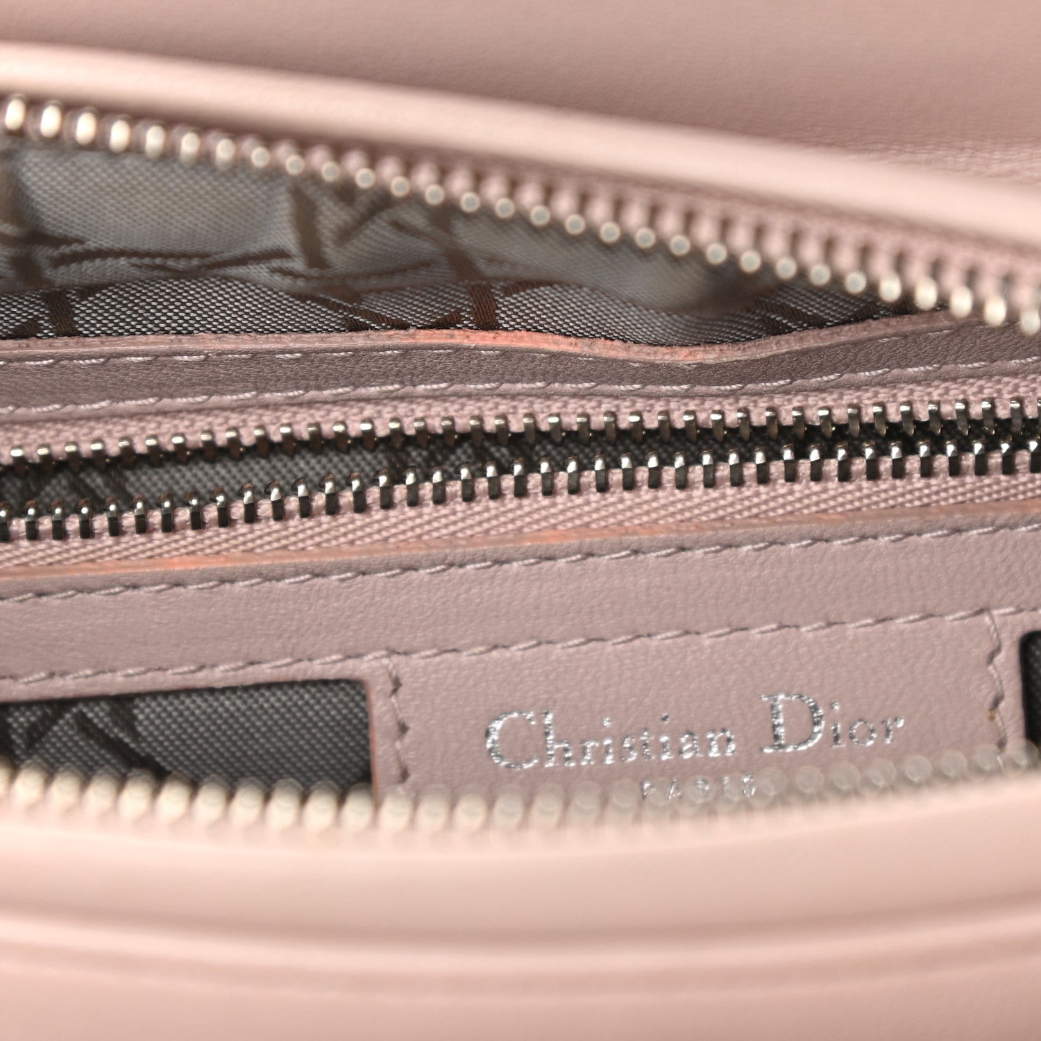 Christian Dior Lambskin Cannage Medium Lady Dior Light Pink 11 of 12