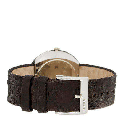 Gucci Stainless Steel Calfskin 35mm U-Play Quartz Watch Brown 3 of 5