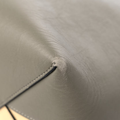 Celine Shiny Smooth Calfskin Small Twisted Cabas Light Khaki Cream 8 of 18