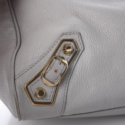 Balenciaga Chevre Gold Metallic Edge Hardware Velo Gris Perle 8 of 13