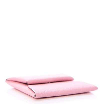 Hermes Chevre Mysore Bastia Coin Purse Rose Sakura 4 of 7
