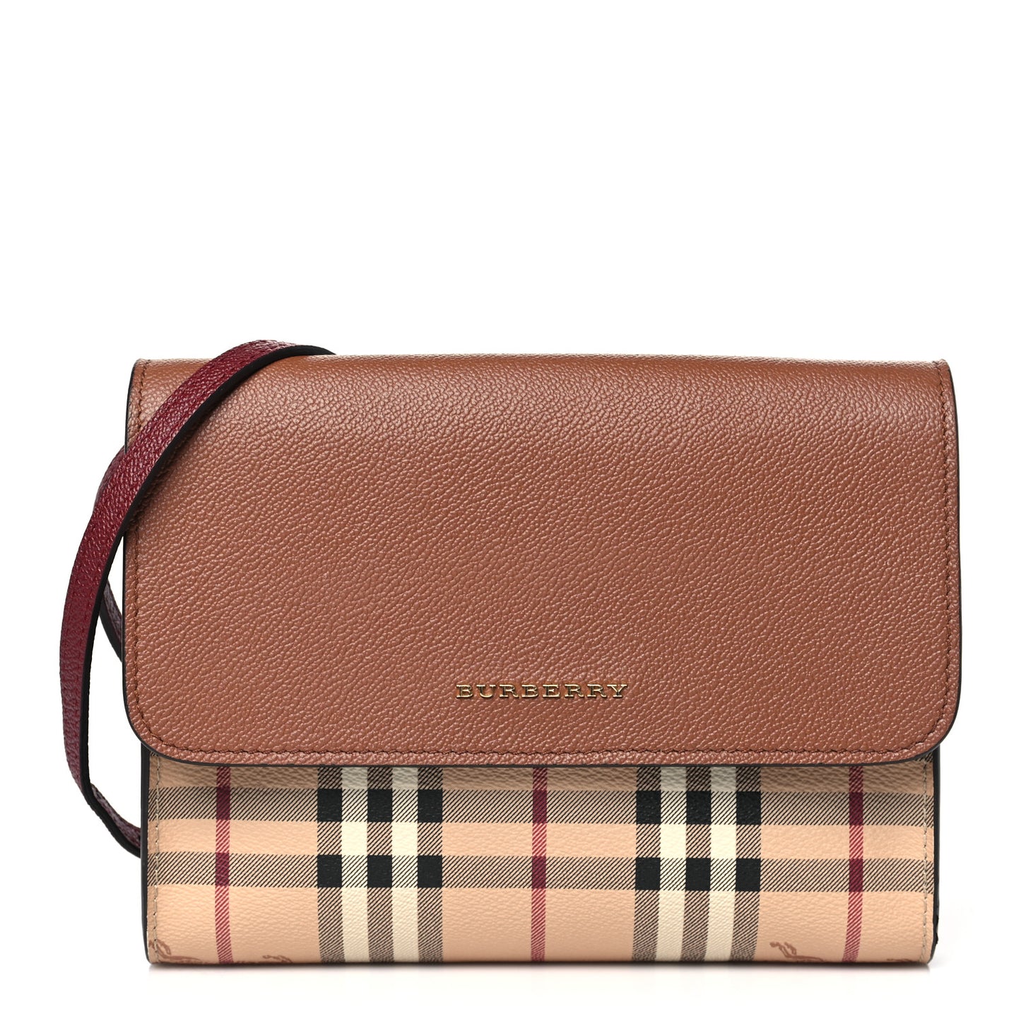 Haymarket Check Small Loxley Crossbody Bright Toffee
