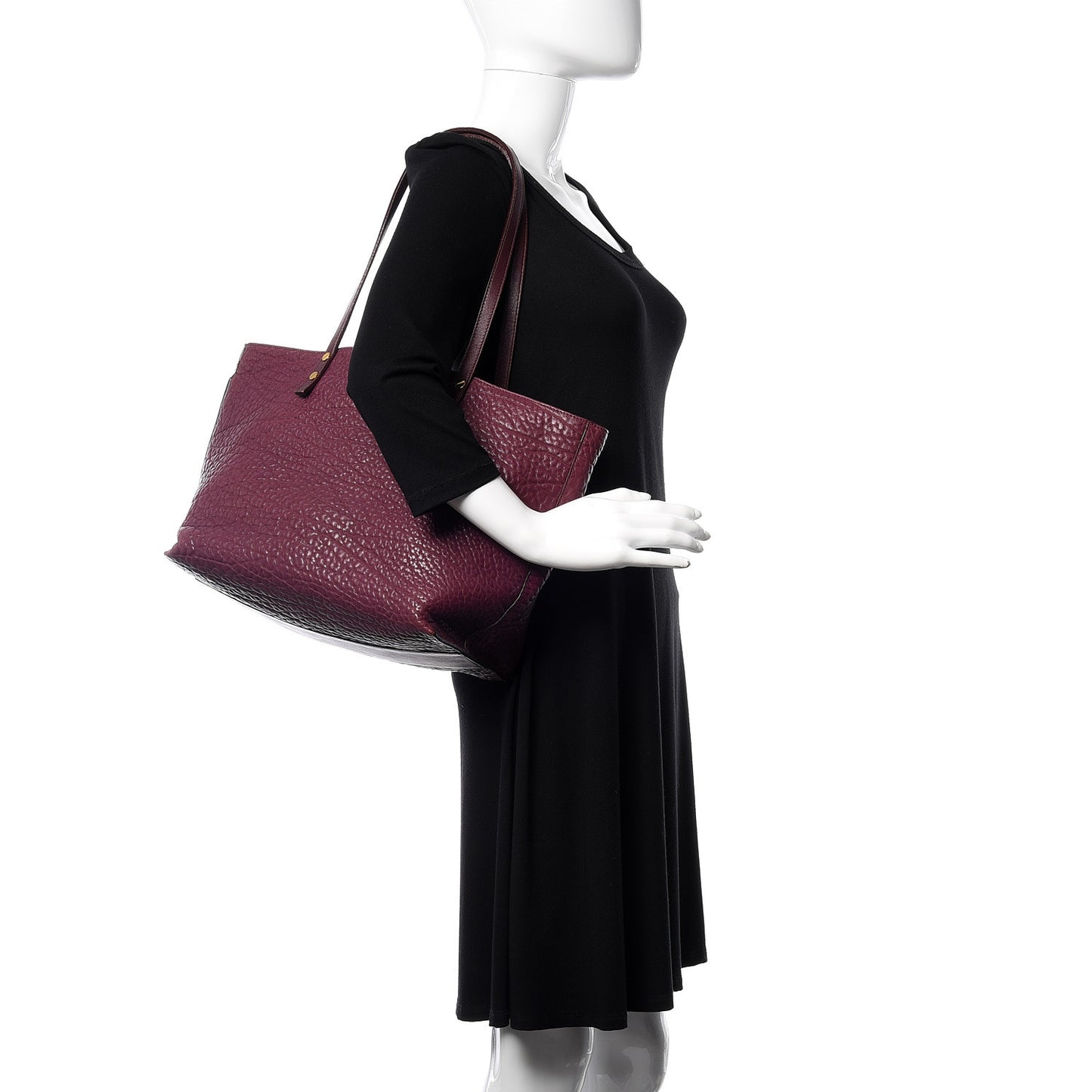 Calfskin Dilan East West Tote Wild Purple