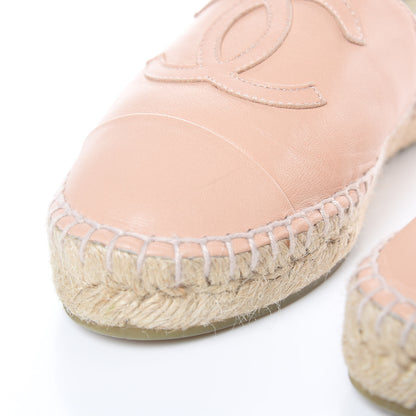 Chanel Lambskin CC Espadrilles 36 Nude 10 of 12