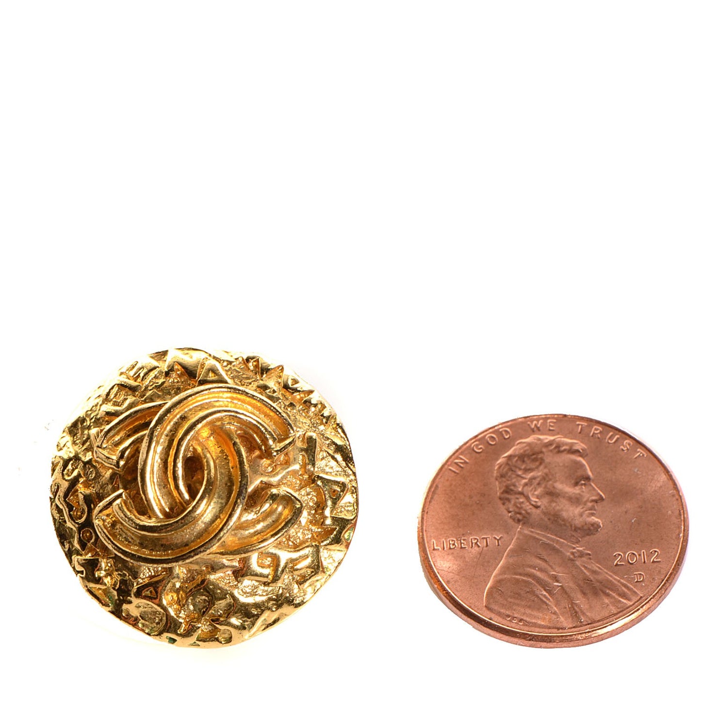 CC Clip On Earrings Gold