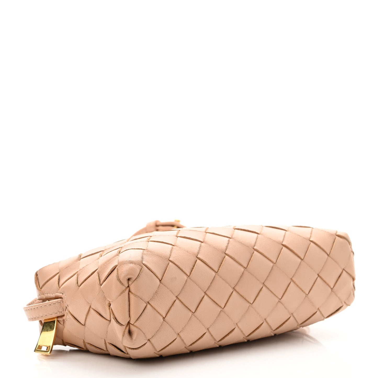 Nappa Intrecciato Mini Loop Camera Bag Almond