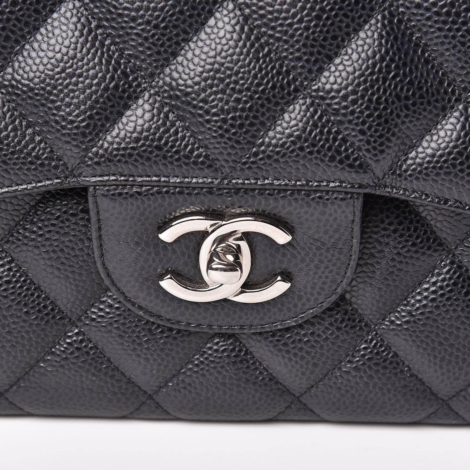Chanel Caviar Quilted Jumbo Double Flap Black 12 of 12