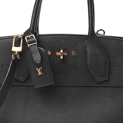 Louis Vuitton Calfskin Studded City Steamer MM Black 15 of 15