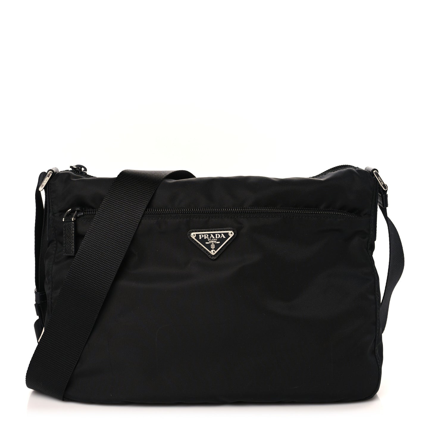 Tessuto Nylon Messenger Bag Black