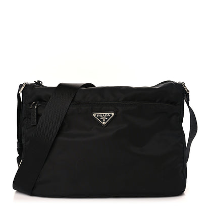Prada Tessuto Nylon Messenger Bag Black 1 of 9