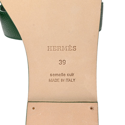 Hermes Epsom Oran Sandals 39 Cactus 6 of 10