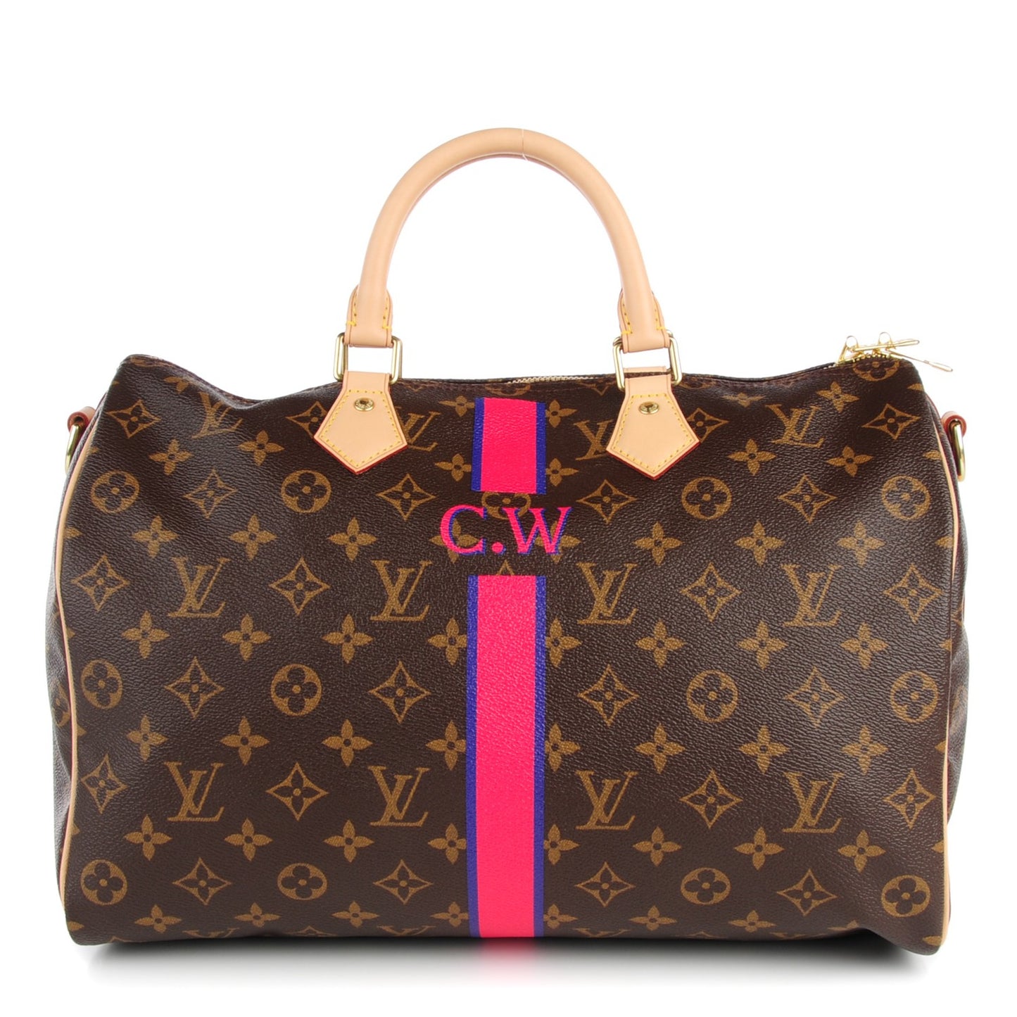 Monogram My LV Heritage Speedy Bandouliere 35 Violet Fuchsia