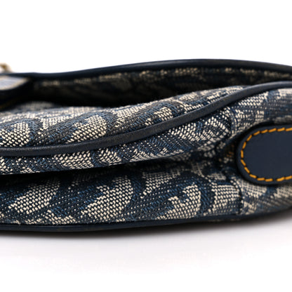 Christian Dior Monogram Saddle Bag Blue 9 of 14