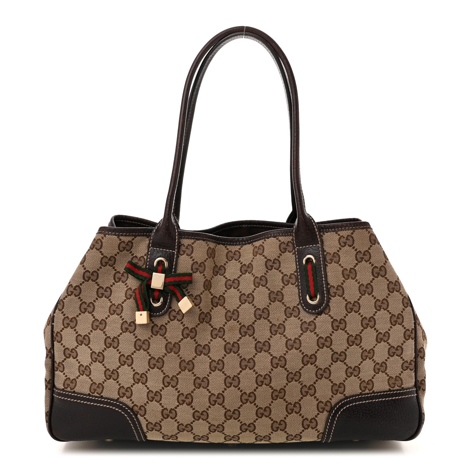 Gucci Monogram Medium Princy Tote  Dark Brown 1 of 10