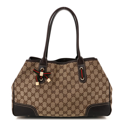 Gucci Monogram Medium Princy Tote  Dark Brown 1 of 10