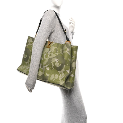 Louis Vuitton LV X TM Washed Denim Artycapucines Camouflage XXXL Khaki 2 of 11