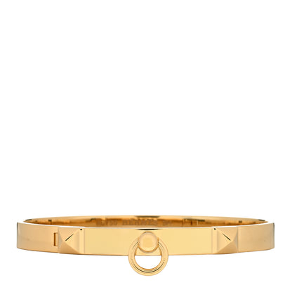 Hermes 18K Yellow Gold PM Collier De Chien Bracelet SH 1 of 3
