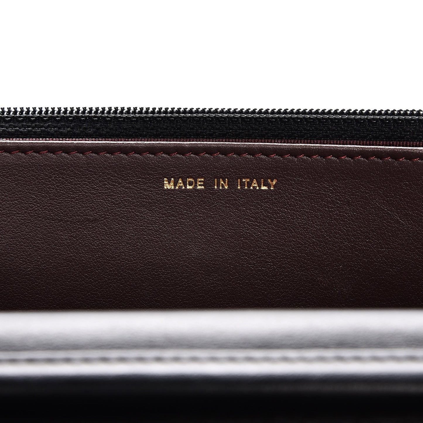 Aged Calfskin Quilted Lucky Charms 2.55 Reissue Wallet On Chain WOC Black