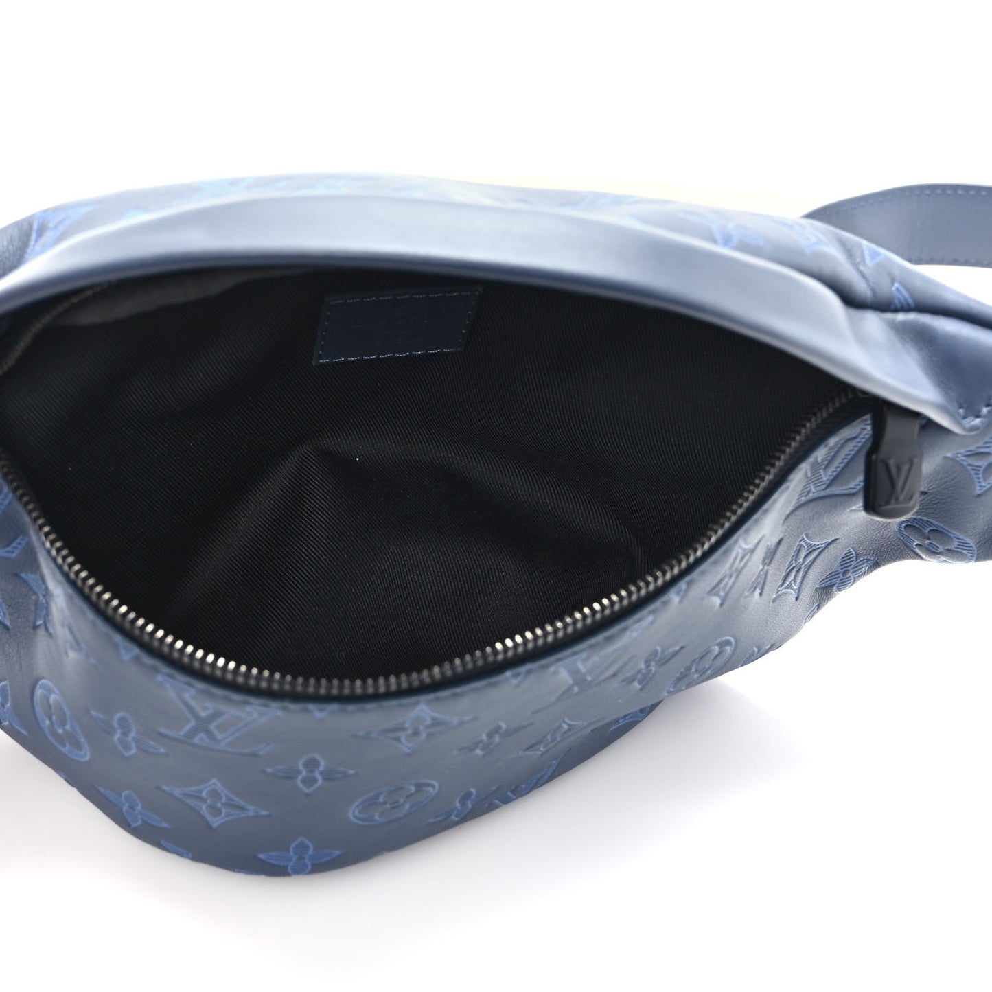 Calfskin Monogram Shadow Discovery Bumbag PM Blue