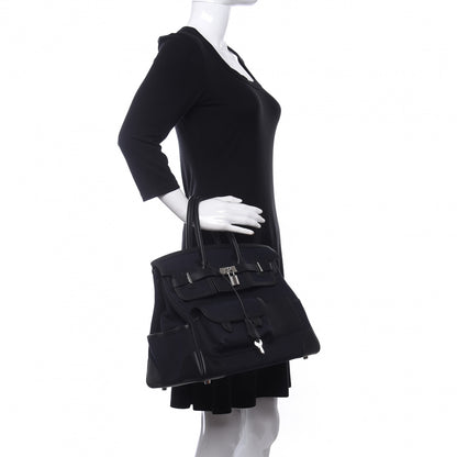 Hermes Goeland Toile Swift Cargo Birkin 35 Bleu Marine 2 of 10