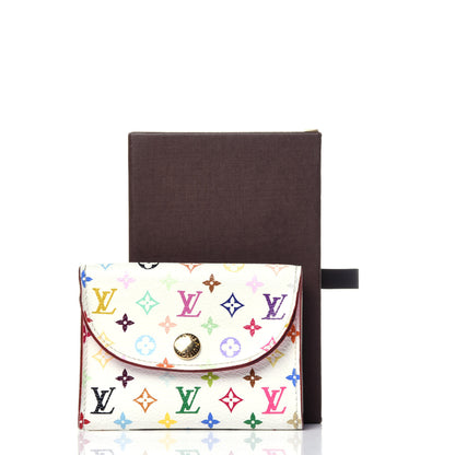 Louis Vuitton Monogram Multicolor Business Card Holder White Litchi 9 of 9