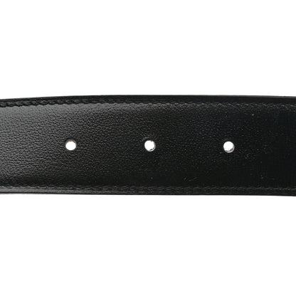 Hermes Chamonix 135 Togo Constance Belt 85 34 Black Gold 3 of 7