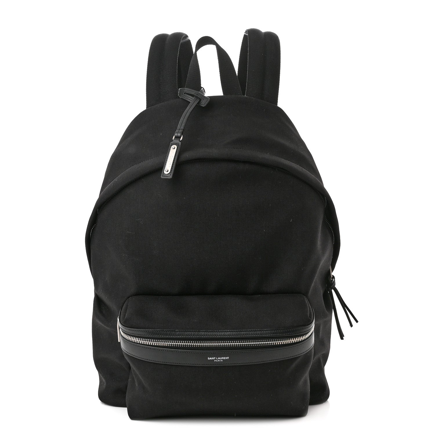 Saint Laurent Canvas City Backpack Black 2 of 12