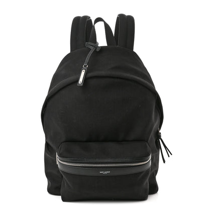 Saint Laurent Canvas City Backpack Black 2 of 12