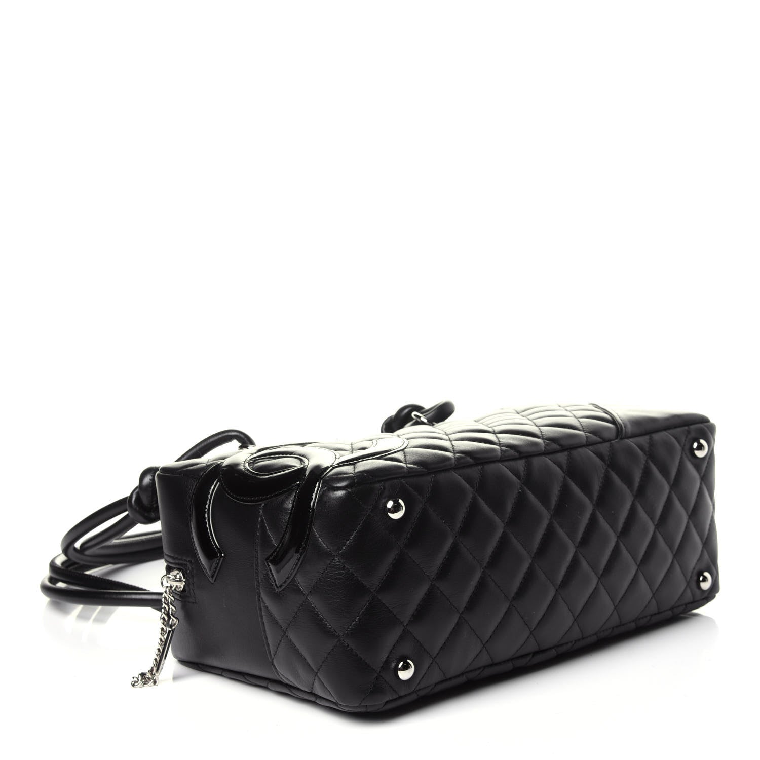 Chanel Calfskin Quilted Large Cambon Bowler Black 4 of 11