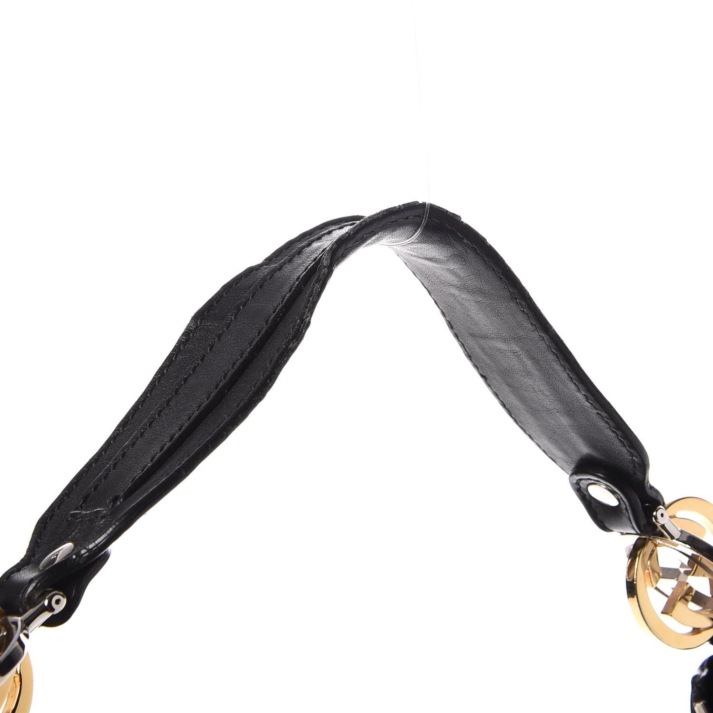 Guccissima Large GG Twins Hobo Black