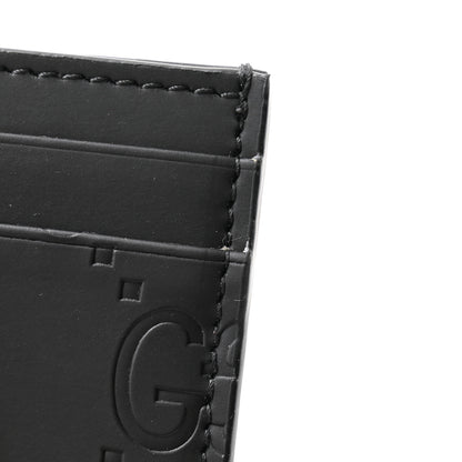 Gucci Rubber Effect GG Embossed Card Holder Black 7 of 7