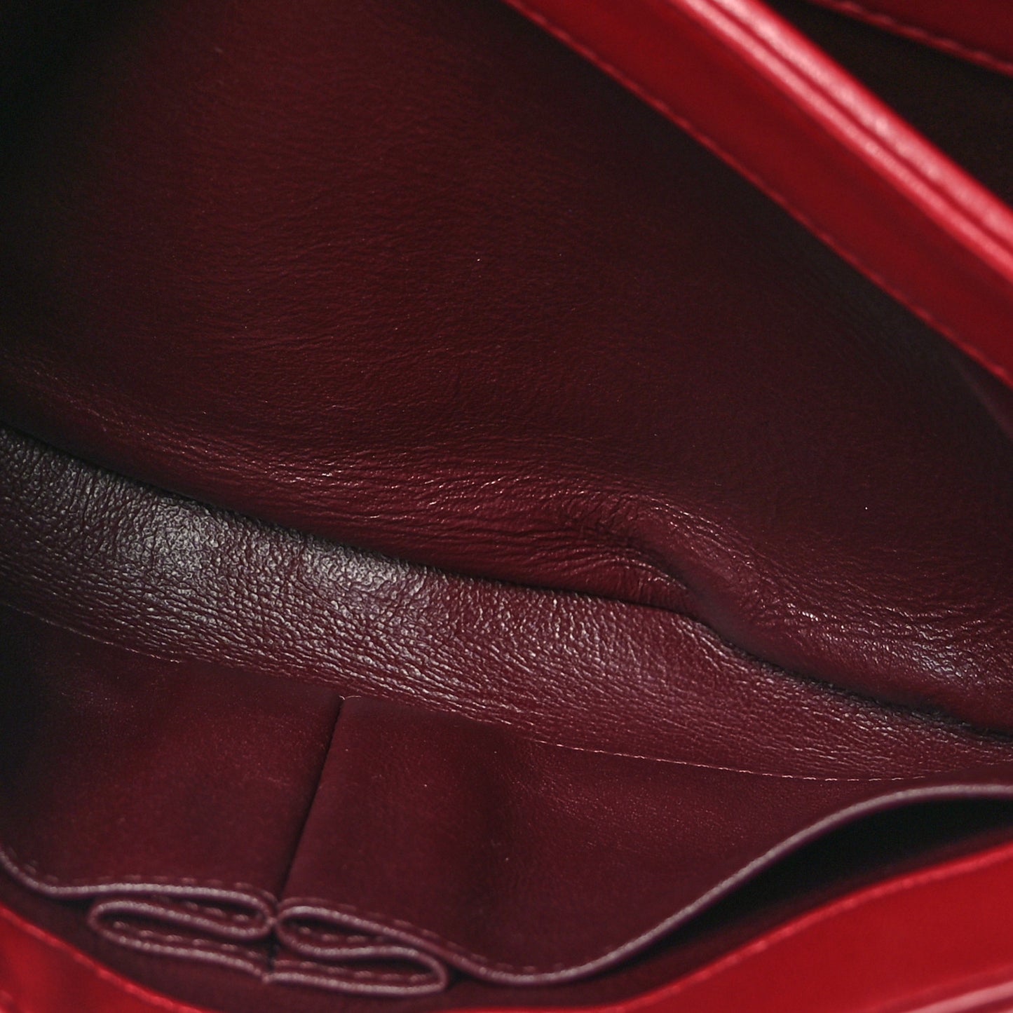 Lambskin Quilted Small Trendy CC Flap Dual Handle Bag Red