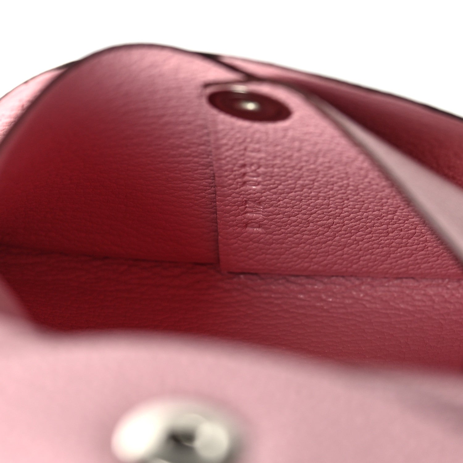 Hermes Chevre Mysore Bastia Coin Purse Rose Sakura 5 of 7