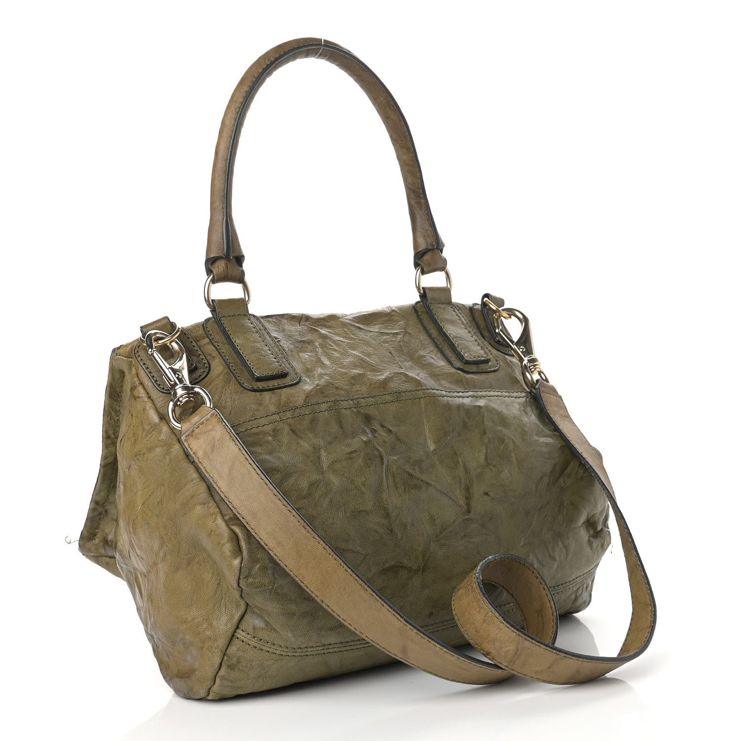 Givenchy Tumbled Sheepskin Medium Pandora Khaki 3 of 13