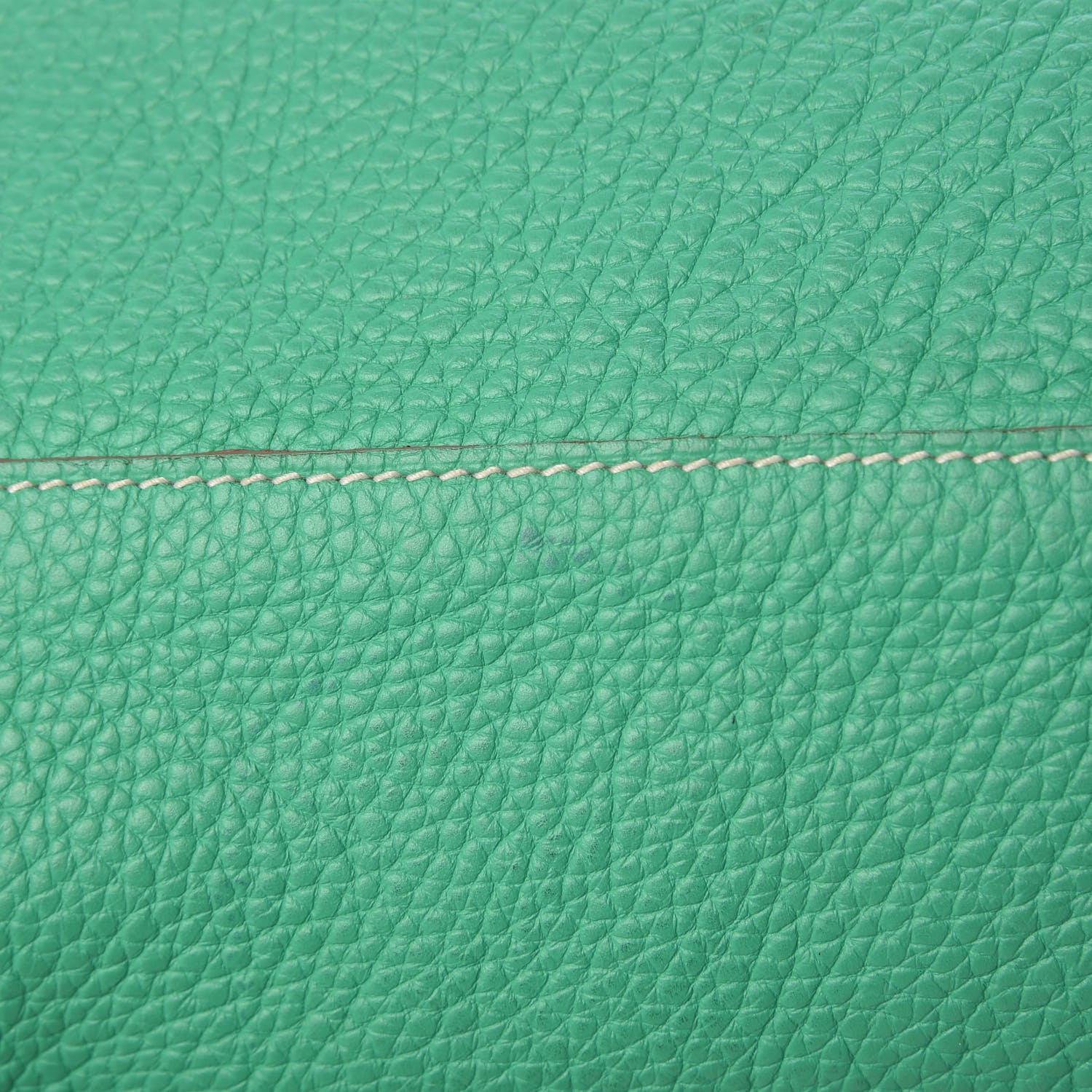 Hermes Taurillon Clemence Double Sens 36 Reversible Tote Menthe Bleu Thalassa 12 of 16