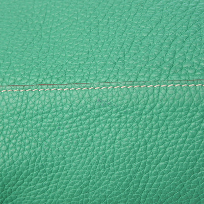 Hermes Taurillon Clemence Double Sens 36 Reversible Tote Menthe Bleu Thalassa 12 of 16