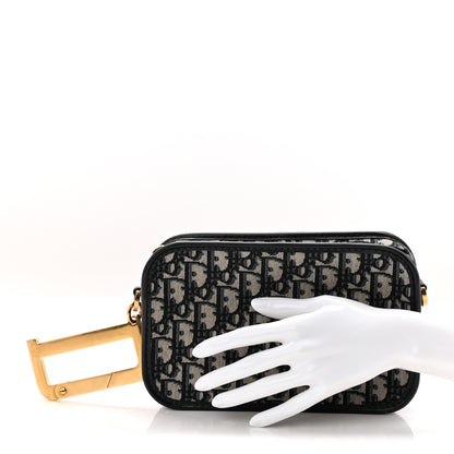Christian Dior Oblique Diorquake Clutch Blue 2 of 10