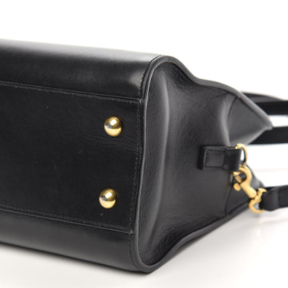 Saint Laurent Calfskin Monogram Baby Cabas Black 9 of 14
