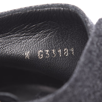 Chanel Tweed Pearl Cap Toe Short Boot 39.5 Black 8 of 9