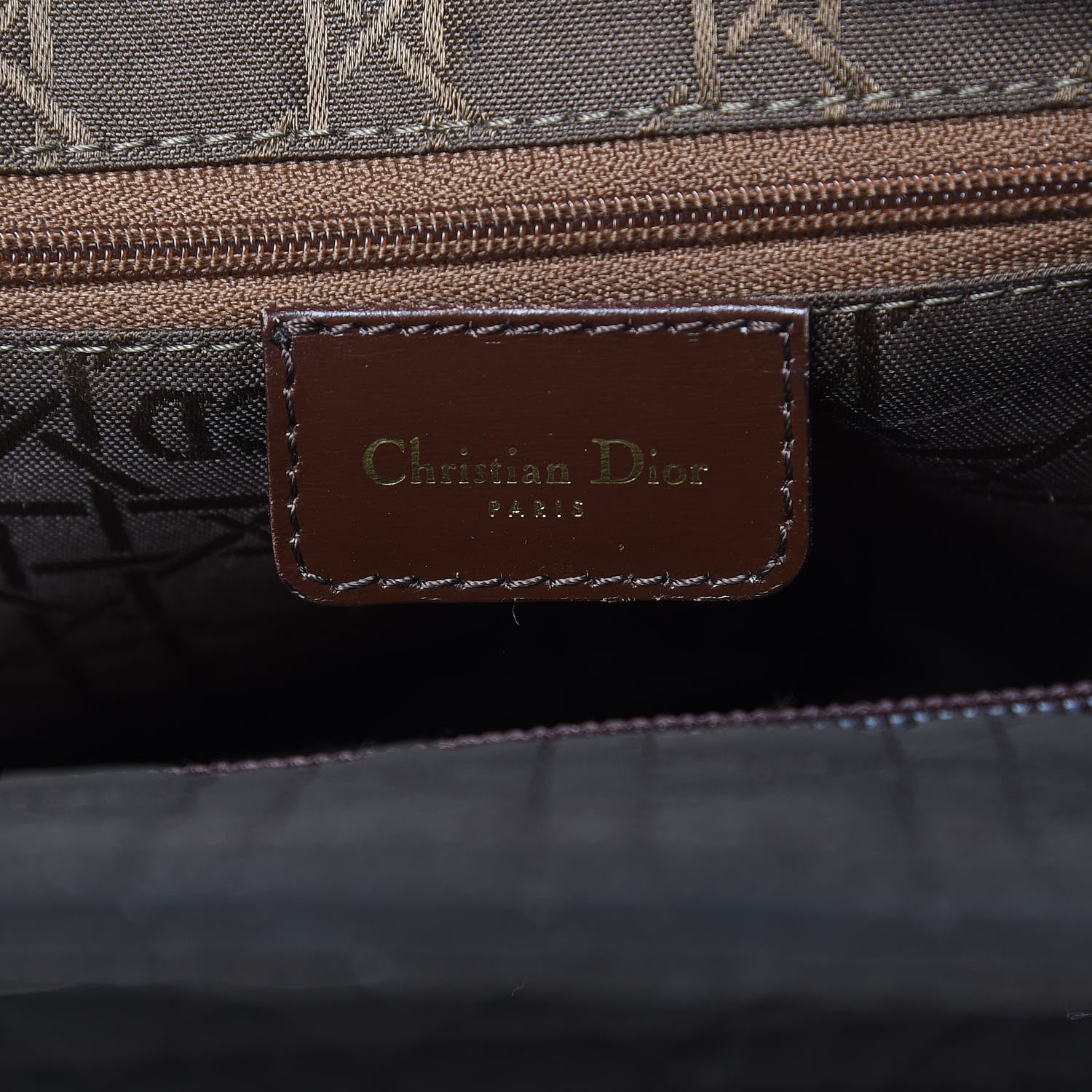 Christian Dior Nylon Cannage Large Lady Dior Dark Brown 6 of 14