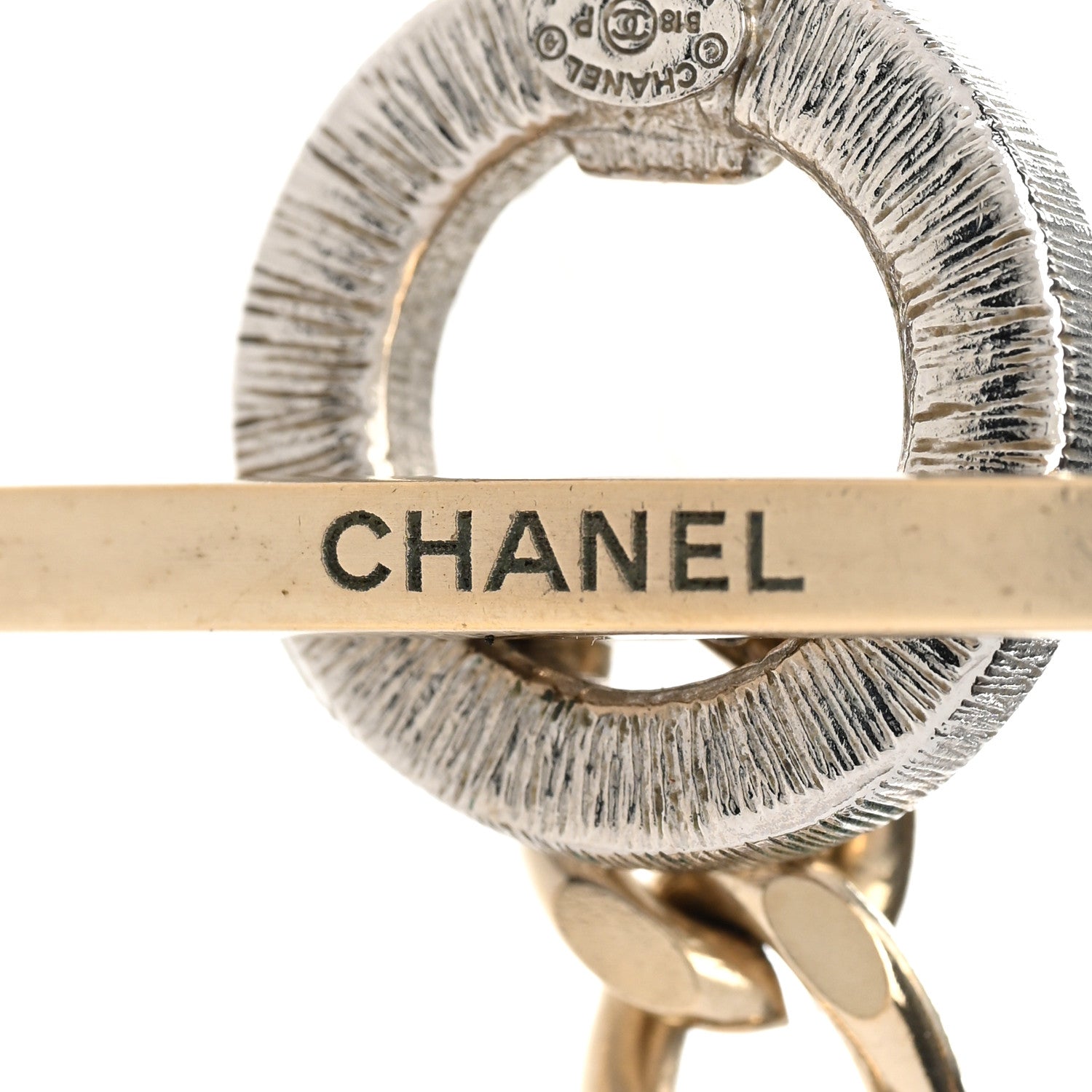 Chanel Crystal Chain CC Multi Strand Necklace Gold 6 of 8