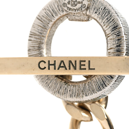 Chanel Crystal Chain CC Multi Strand Necklace Gold 6 of 8
