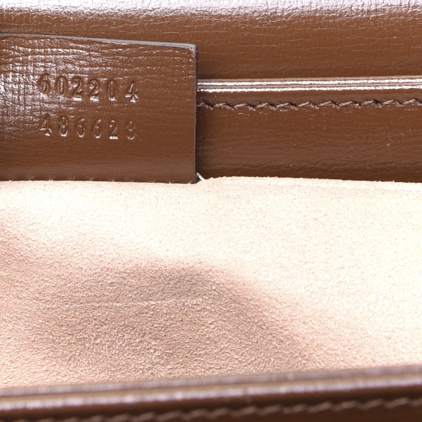 GG Supreme Monogram Horsebit 1955 Shoulder Bag Beige Brown Sugar