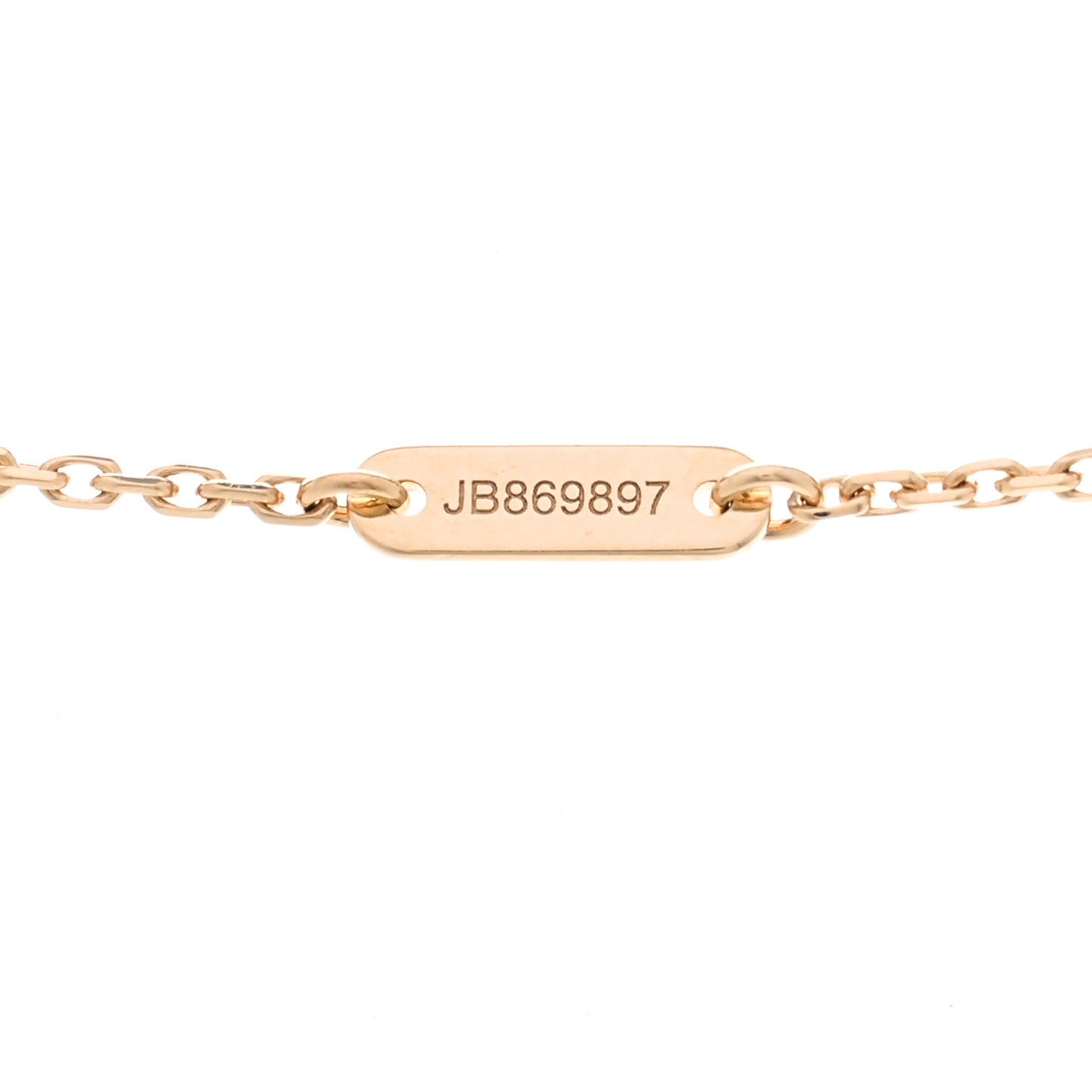 18K Yellow Gold Mother of Pearl Sweet Alhambra Pendant Necklace