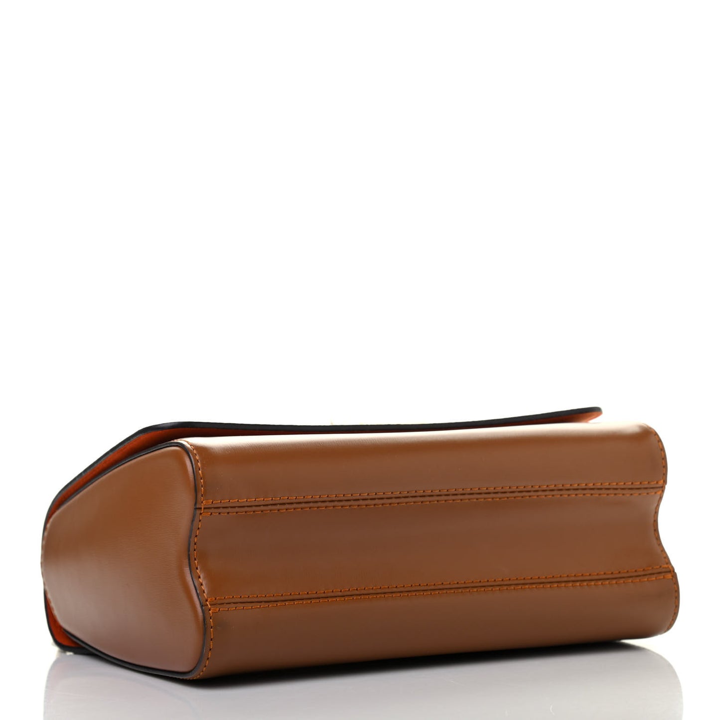 Calfskin Catogram Twist Shoulder Bag MM Marron